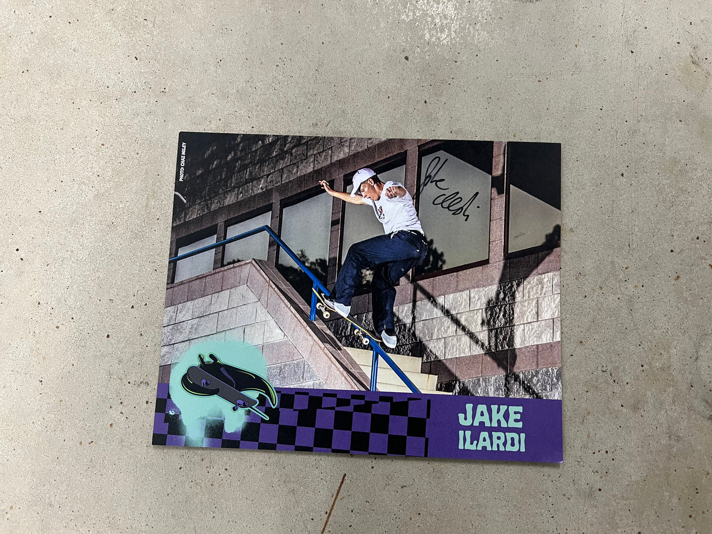 Signed Ilardi Blind Reaper Impersonator R7 8.0" Skateboard Deck